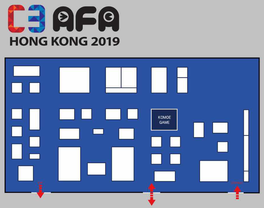 【KOMOE GAME新聞稿用圖02】KOMOE GAME「C3AFA HONG KONG 2019」展覽位置首度公開！